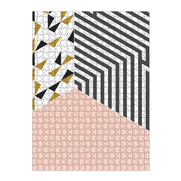 Puzzle Ravensburger "Pink&Gold Room" artboxONE - Abstrakt,Schwarzweiß,Architektur,Geometrie