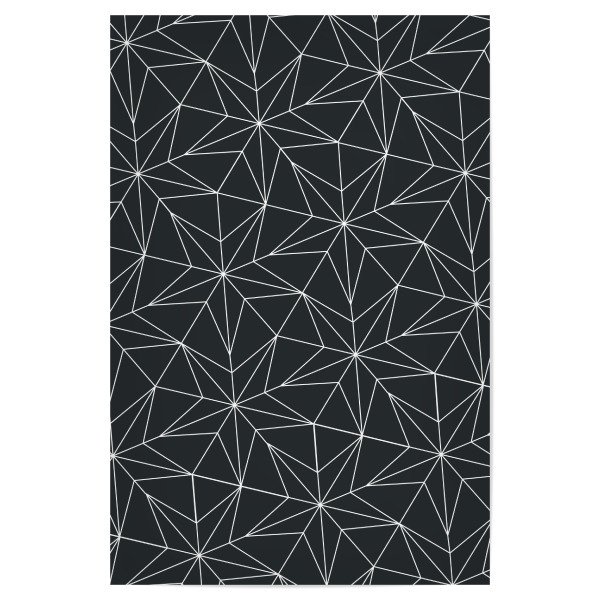 Poster 30x20 cm "Stars Motive Geometric Black White" artboxONE - Schwarzweiß,Weihnachten