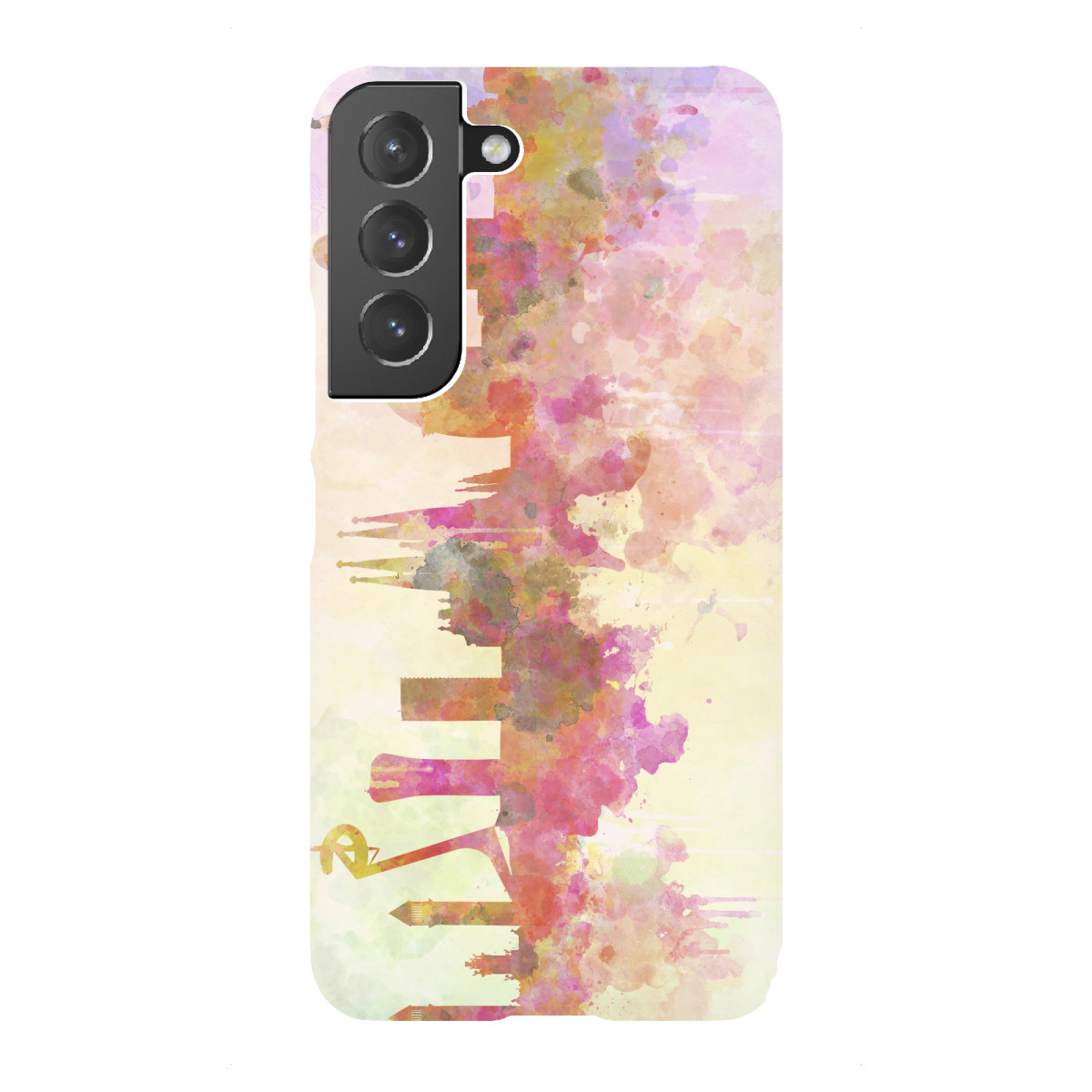 "Barcelona skyline in watercolor"für Samsung Galaxy - Premium-Case Handyhülle artboxONE