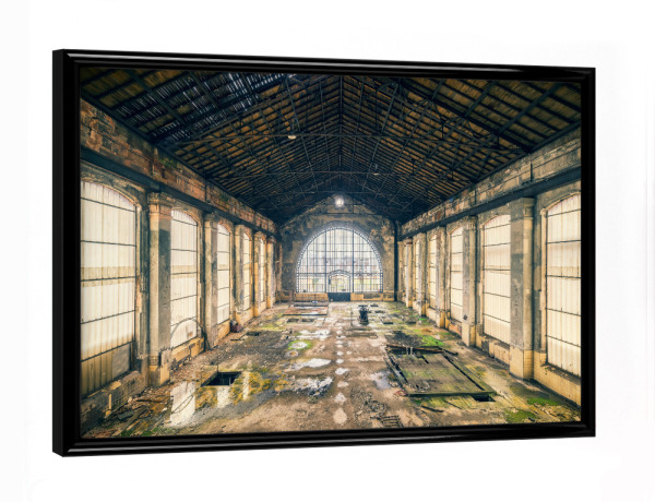 Poster mit schwarzem Rahmen "Old mine" artboxONE - Architektur,Streetart