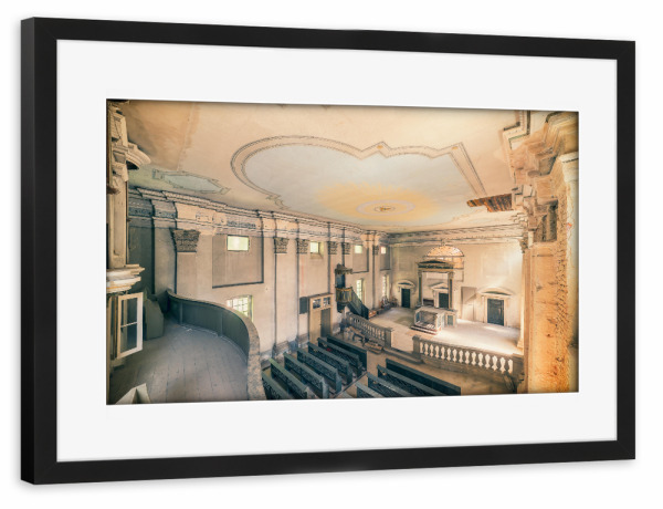 Poster mit Rahmen schwarz "Place of silence" artboxONE - Architektur,Streetart