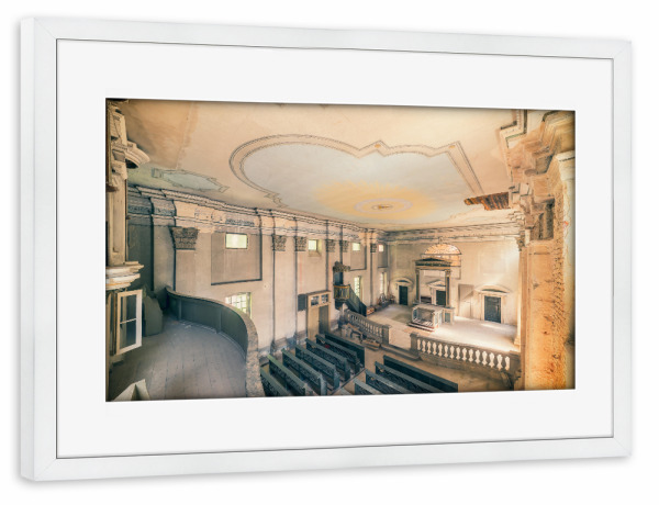 Poster mit Rahmen weiß "Place of silence" artboxONE - Architektur,Streetart