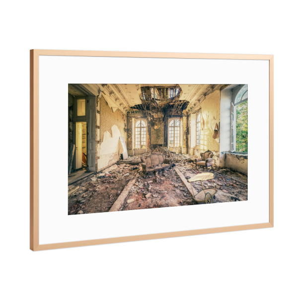 Poster mit Rahmen Kupfer "Chateau Nobel" artboxONE - Architektur,Streetart