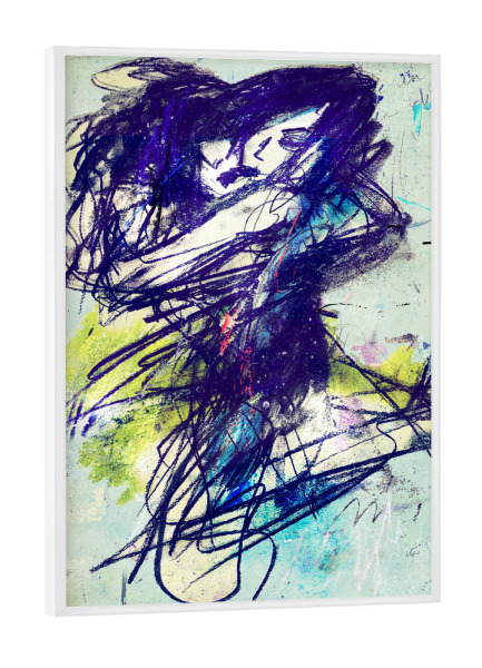 Poster mit weißem Rahmen "Lovers" artboxONE - Fashion - Fashion,Lovers,Art,Drawing,Illustration,Fashion illustration,Arty,Couple