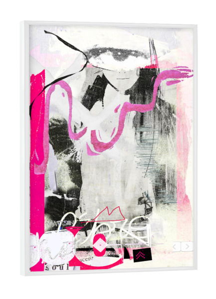 Poster mit weißem Rahmen "Pink soul" artboxONE - Abstrakt,Fashion