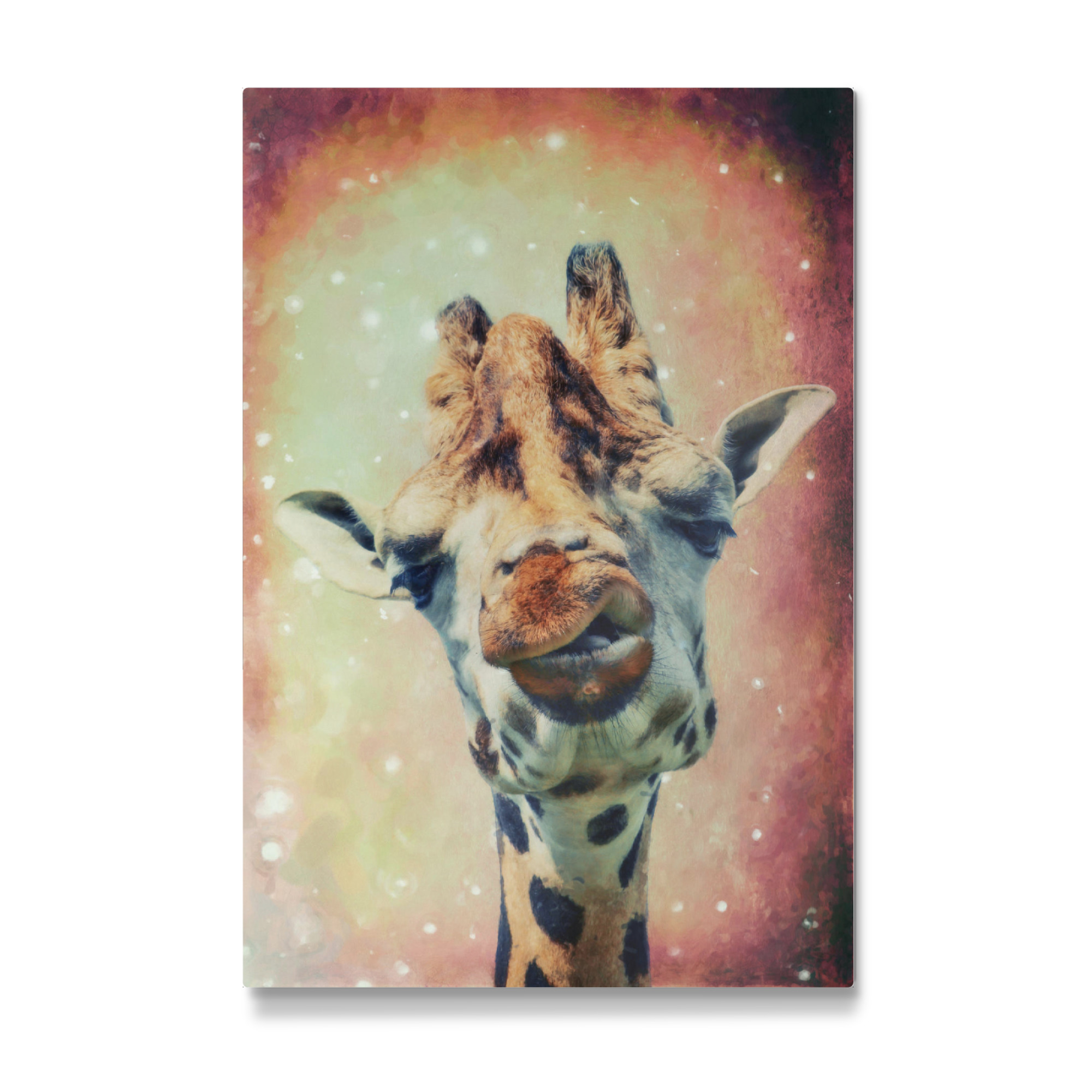 Galerie-Print "Lustige Giraffe" 75x50 cm artboxONE