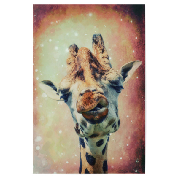 Poster 30x20 cm "Lustige Giraffe" artboxONE - Für Kinder,Tiere