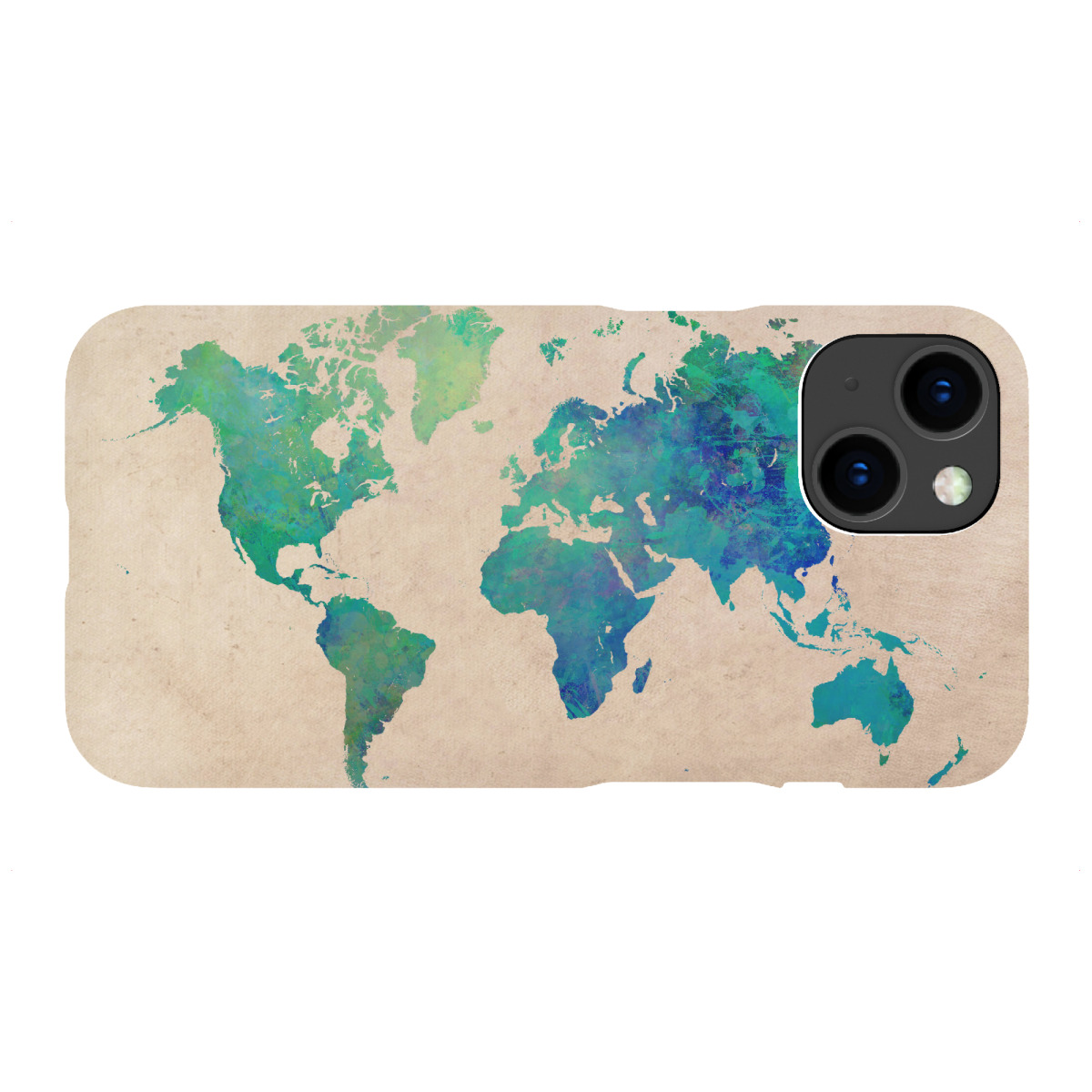 "World map 35 green"für iPhone - Premium-Case Handyhülle artboxONE