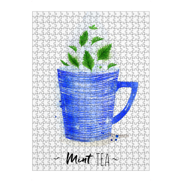 artboxONE Puzzle "Teacup mint tea" artboxONE - Floral,Essen & Trinken