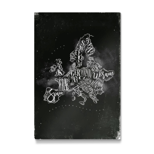 Galerie-Print "Map Europe vintage chalk" 30x20 cm artboxONE