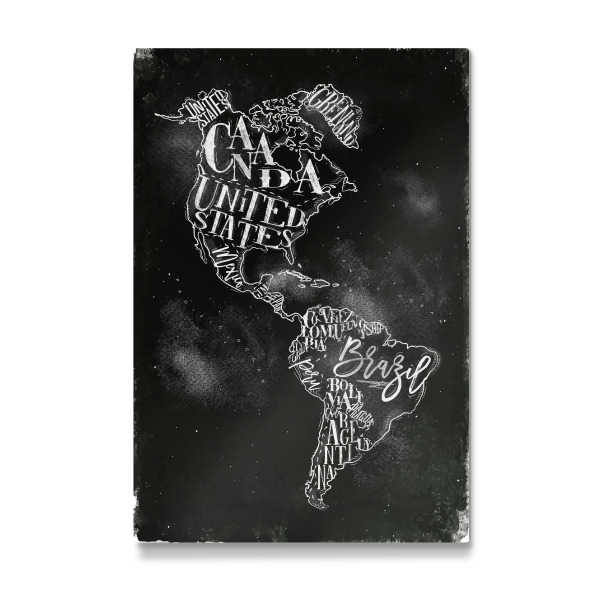 Galerie-Print "Map America vintage chalk" 30x20 cm artboxONE