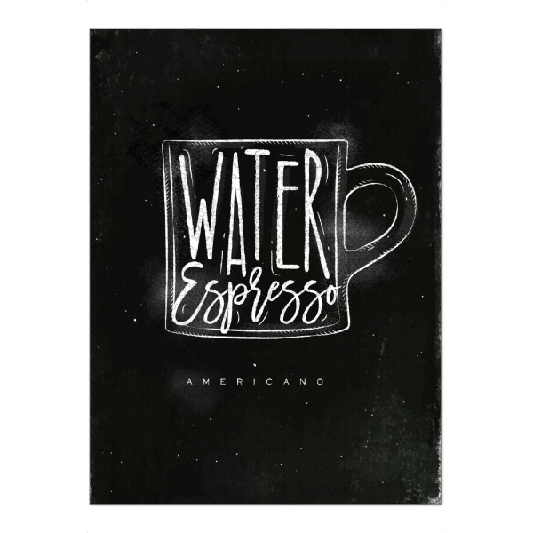 Puzzle Ravensburger "Americano cup coffee chalk" artboxONE - Schwarzweiß,Essen & Trinken / Alkohol