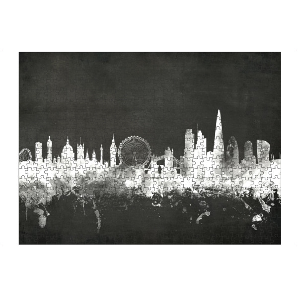 Puzzle Ravensburger "London England Skyline 10" artboxONE - Städte,Städte / London,Reise,Schwarzweiß