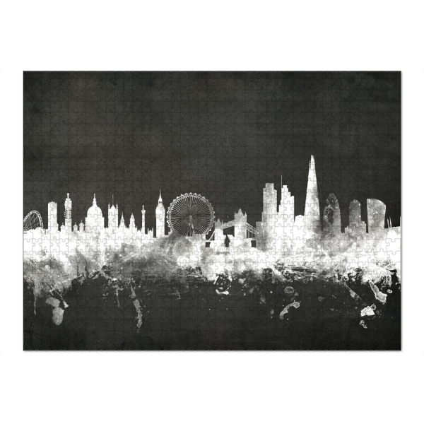 Puzzle Ravensburger "London England Skyline 10" artboxONE - Städte,Städte / London,Reise,Schwarzweiß