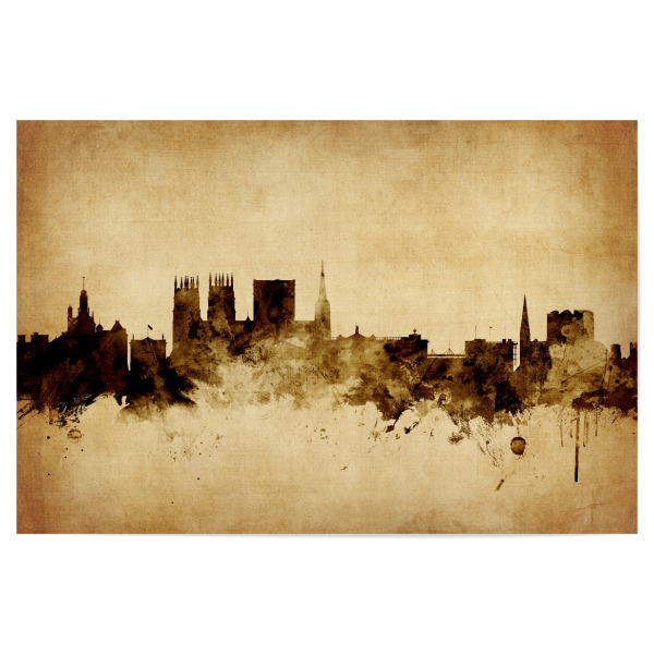 Poster 30x20 cm "York England Skyline 2" artboxONE - Städte,Reise