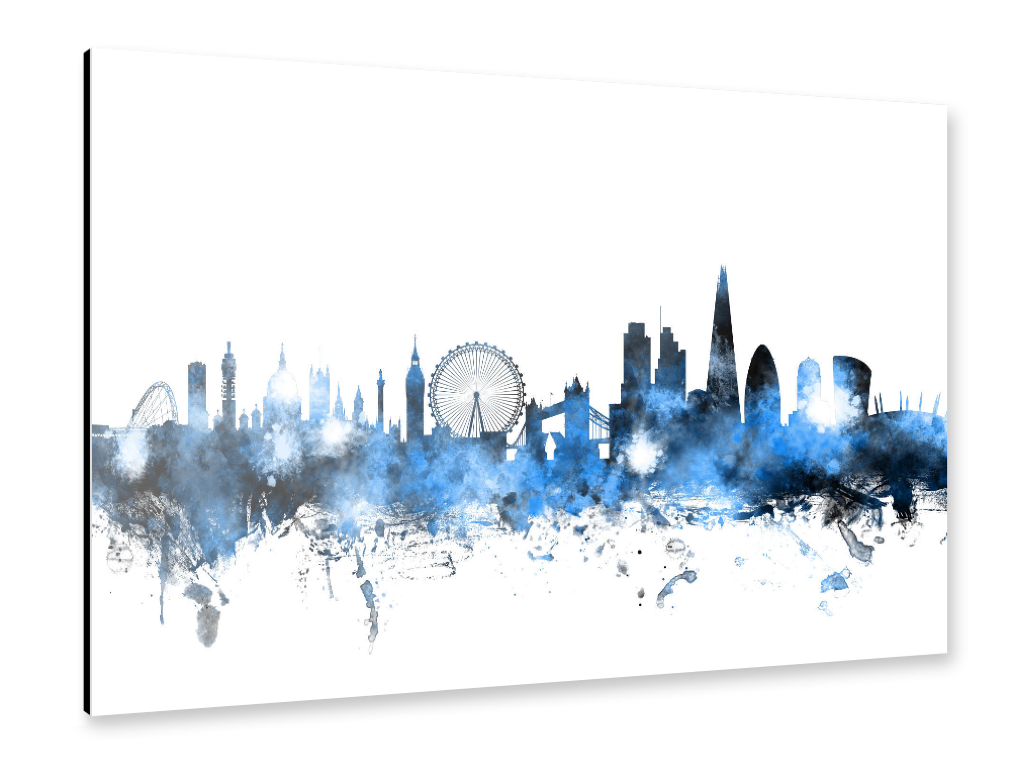 Alu-Dibond "London England Skyline 6" 30x20 cm artboxONE