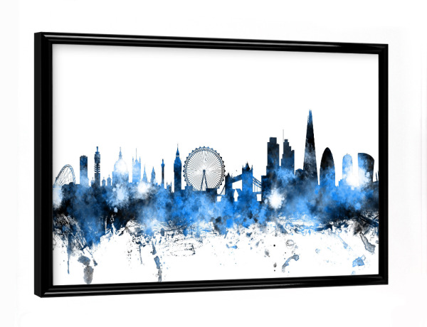 Poster mit schwarzem Rahmen "London England Skyline 6" artboxONE - Städte,Städte / London,Reise