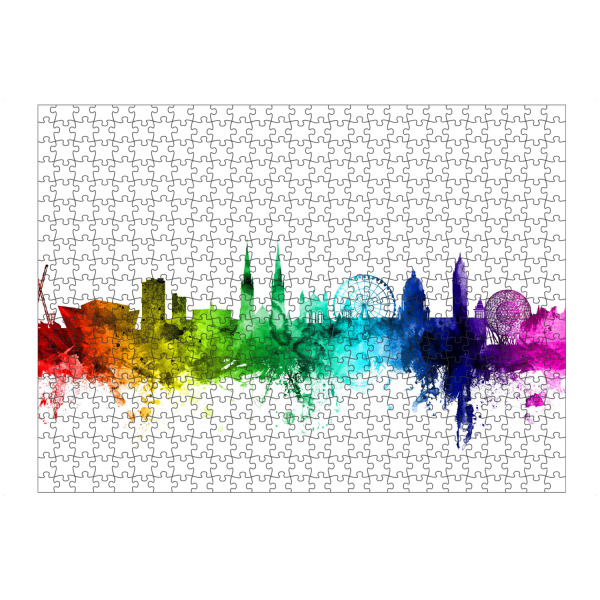 Puzzle Ravensburger "Belfast Northern Ireland Skyline 2" artboxONE - Städte,Reise