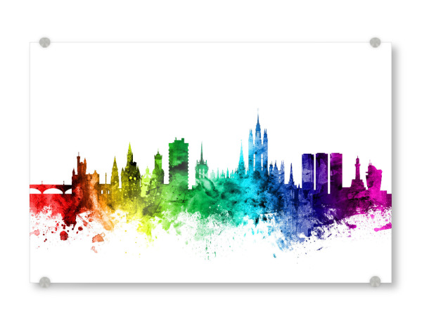 Acrylglasbild "Aberdeen Scotland Skyline 2" artboxONE - Städte,Reise