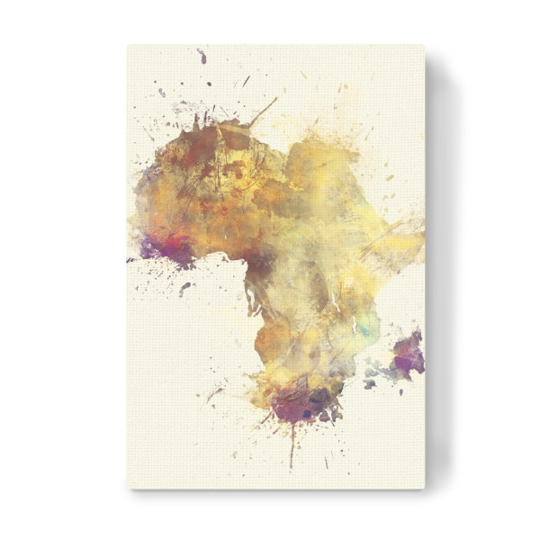 Leinwandbild "Africa map" artboxONE - Reise,Reise / Afrika,Kartografie