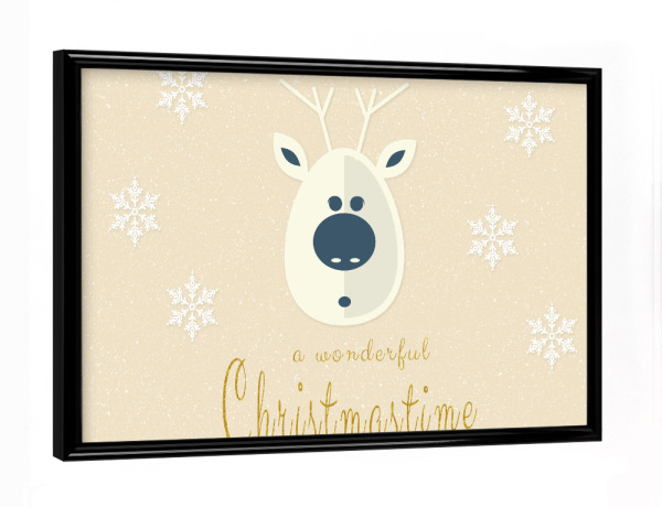 Poster mit schwarzem Rahmen "Weihnachtsmotiv No. 4" artboxONE - Weihnachten