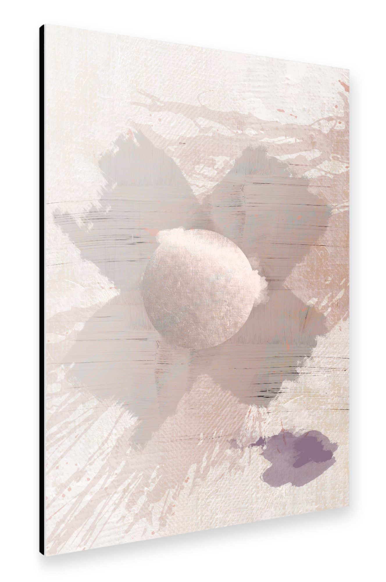 Alu-Dibond "Pink and Grey Kiss" 30x20 cm artboxONE