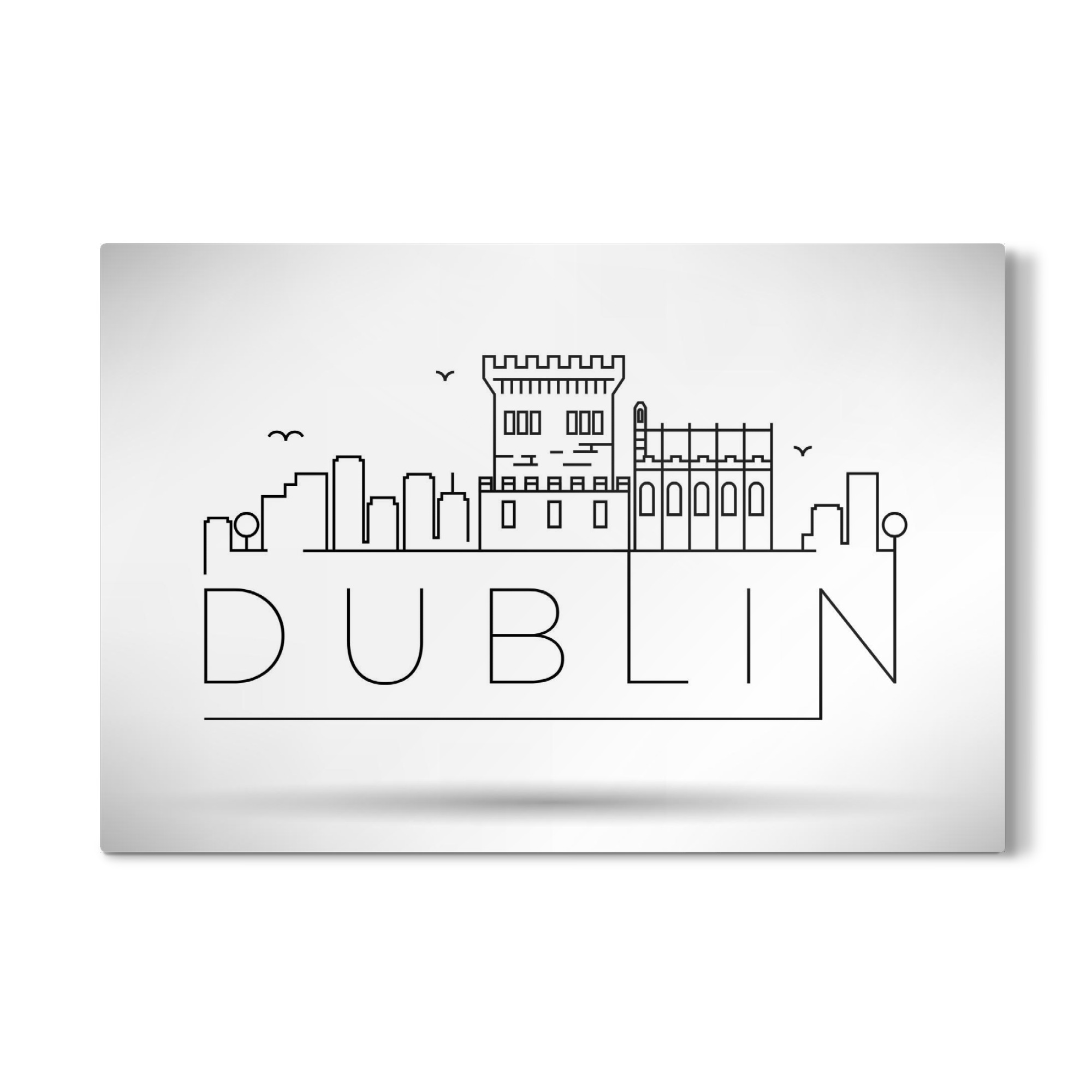 Galerie-Print "Minimal Dublin Skyline" 75x50 cm artboxONE