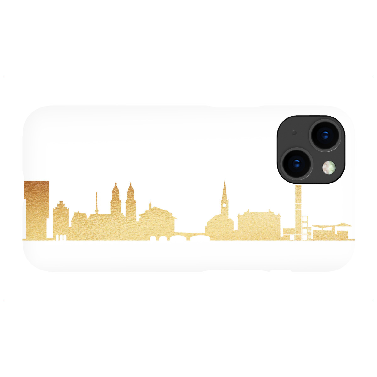 iPhone "ZÜRICH GOLD Print Love" Premium-Case Handyhülle artboxONE