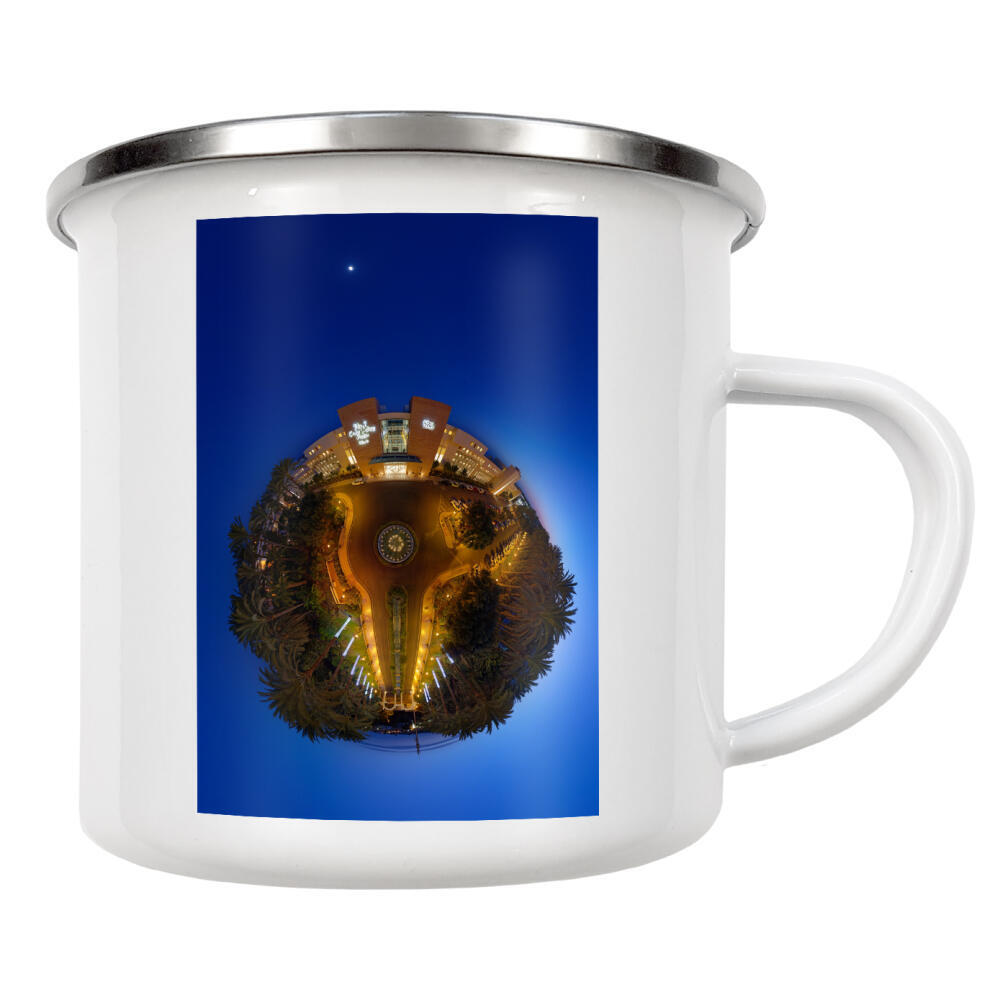 Emaille Tasse "Co-Ca-Palace Brunnen" artboxONE - Städte,Reise,Architektur,Reise / Strand und Meer,Städte / Weitere