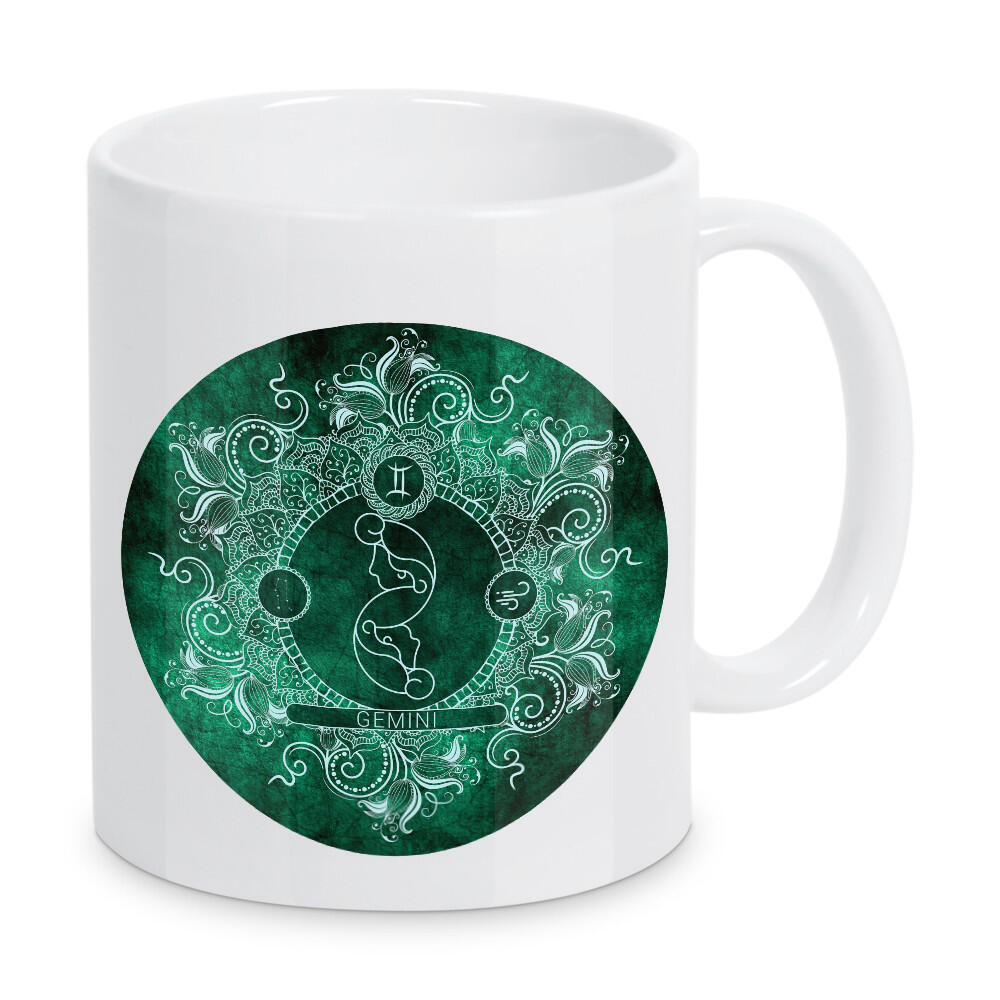 Tasse "Sternzeichen - Minze - Zwillinge" artboxONE - Natur,Floral,Abstrakt