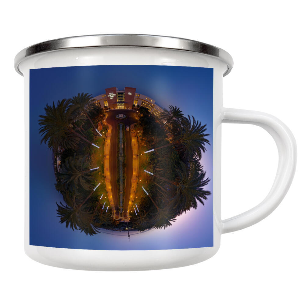 Emaille Tasse "Fuerteventura - Way to Hotel" artboxONE - Städte,Reise,Architektur,Reise / Strand und Meer,Städte / Weitere