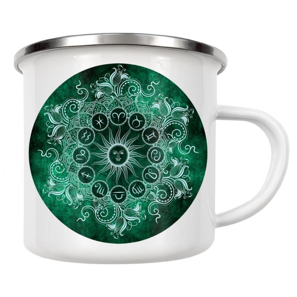 Emaille Tasse "Sternzeichen - Neuwertig - Alle" artboxONE - Natur,Floral,Abstrakt