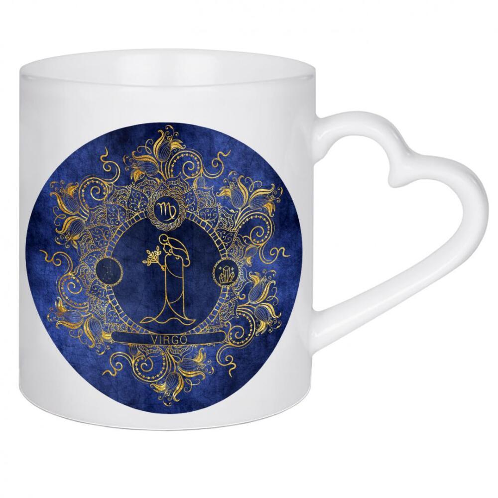 Herztasse "Tierkreis - Ozean - Jungfrau" artboxONE - Natur,Floral,Abstrakt