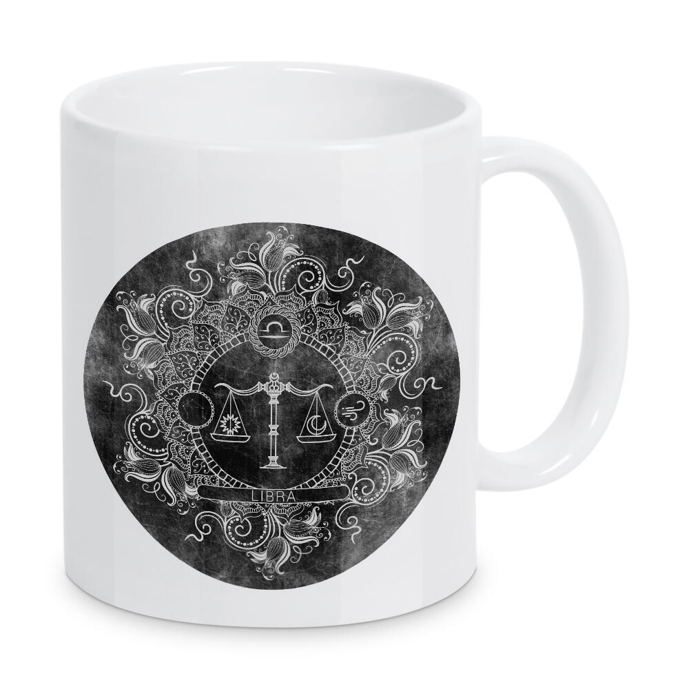 Tasse "Tierkreis - Kohle - Waage" artboxONE - Natur,Floral,Abstrakt