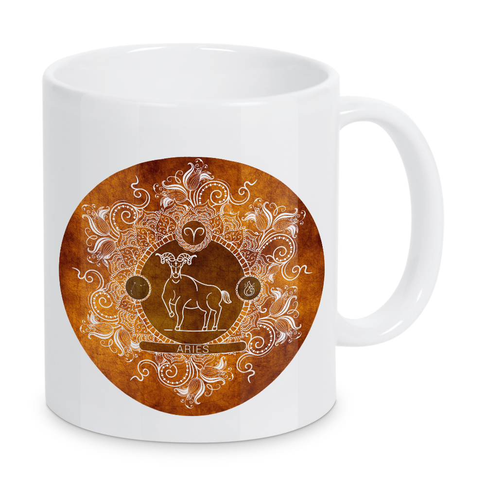 Tasse "Tierkreis - Mandarine - Widder" artboxONE - Natur,Floral,Abstrakt