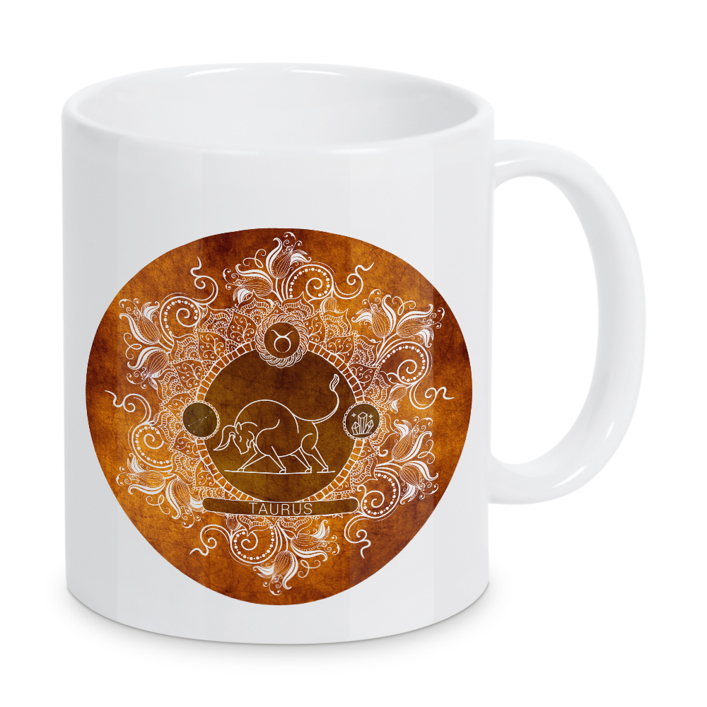 Tasse "Tierkreis - Mandarine - Stier" artboxONE - Natur,Floral,Abstrakt