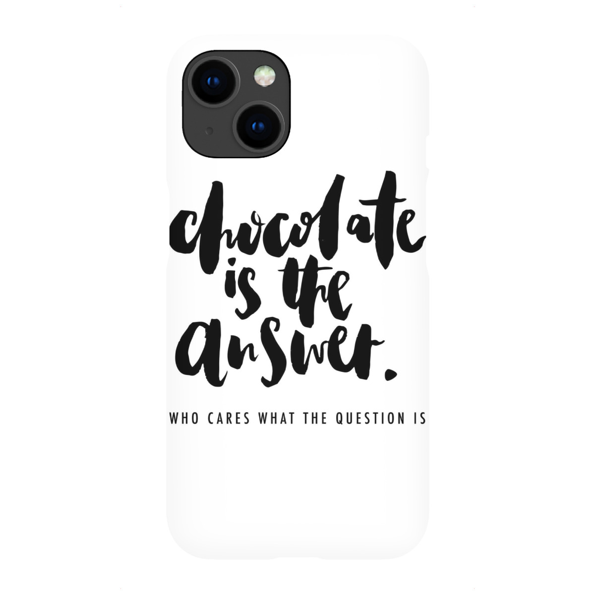 "Chocolate Is The Answer"für iPhone - Premium-Case Handyhülle artboxONE