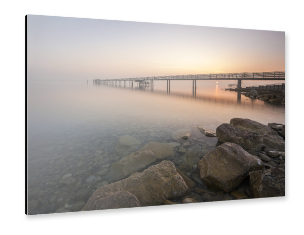 Alu-Dibond "Steg #4" 30x20 cm artboxONE