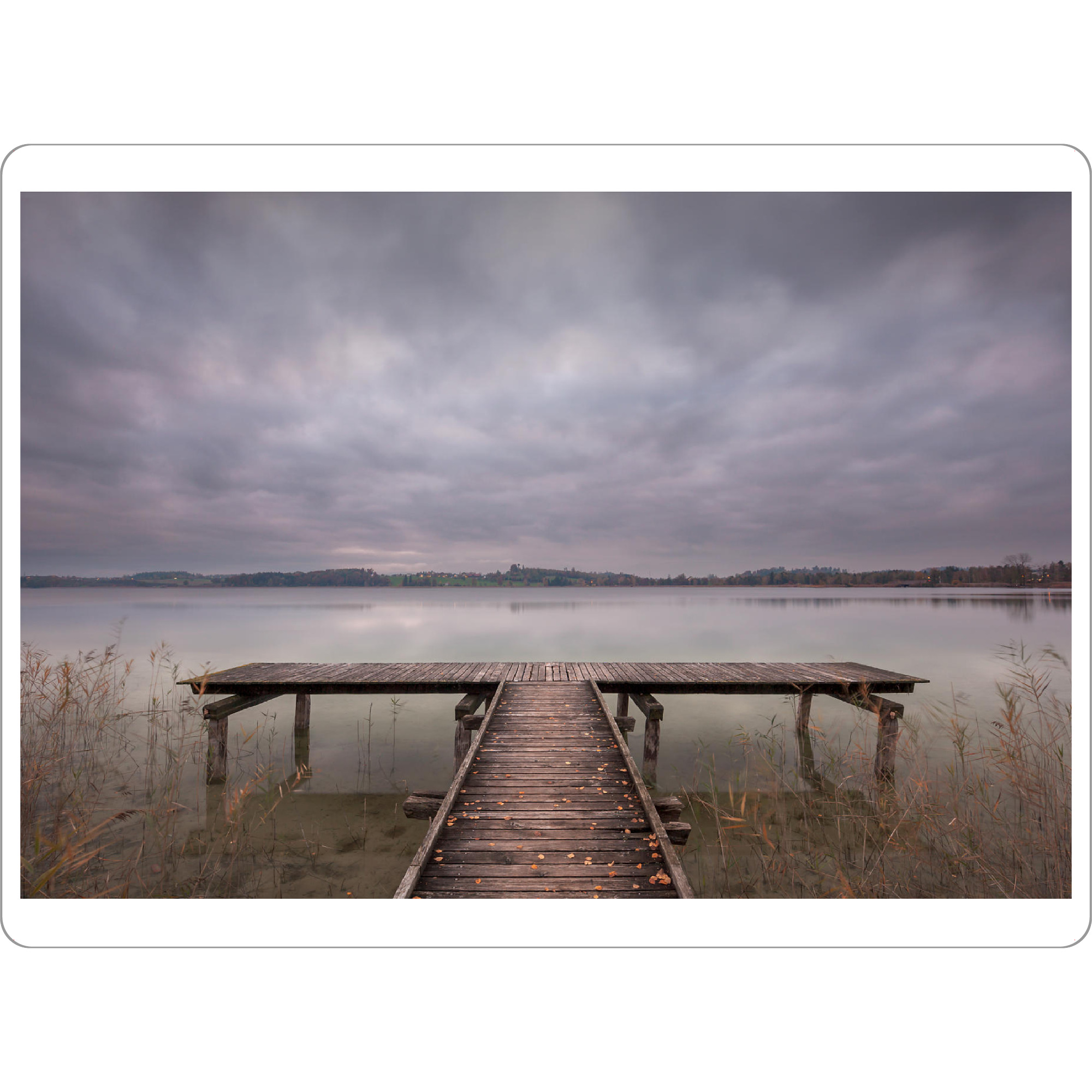 Tischset "Steg #2" artboxONE - Natur,Architektur - Pfäffikon,See,Wasser,Landschaft,Schweiz - Bild pfäffikon
