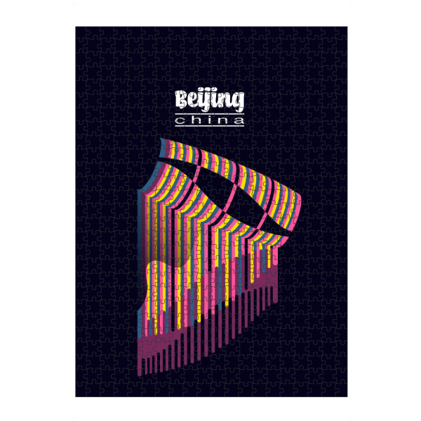 Puzzle Ravensburger "Beijing - China" artboxONE - Städte,Typografie,Reise,Architektur,Reise / Asien
