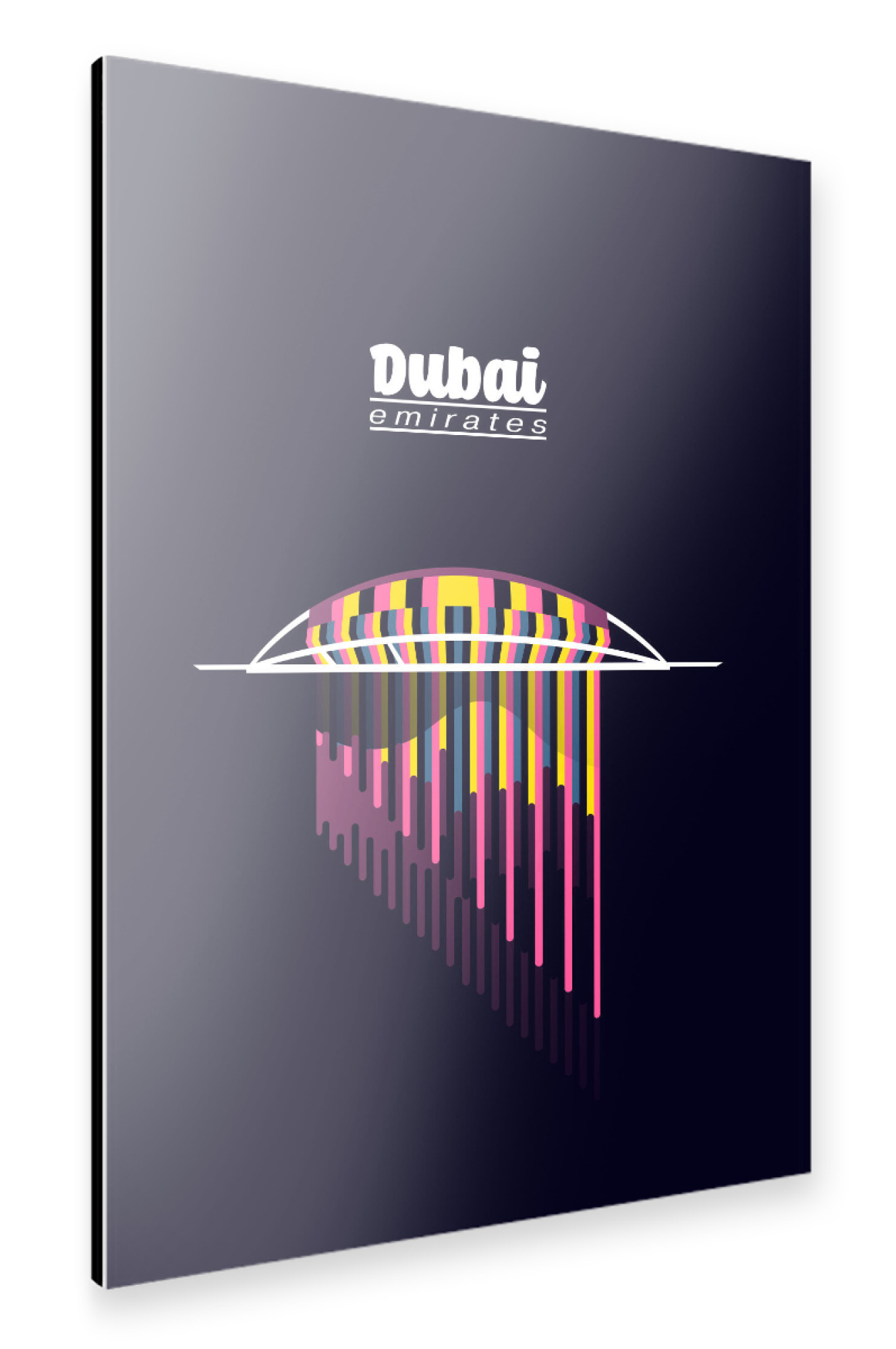 Alu-Dibond "Dubai - Emirates" 75x50 cm artboxONE