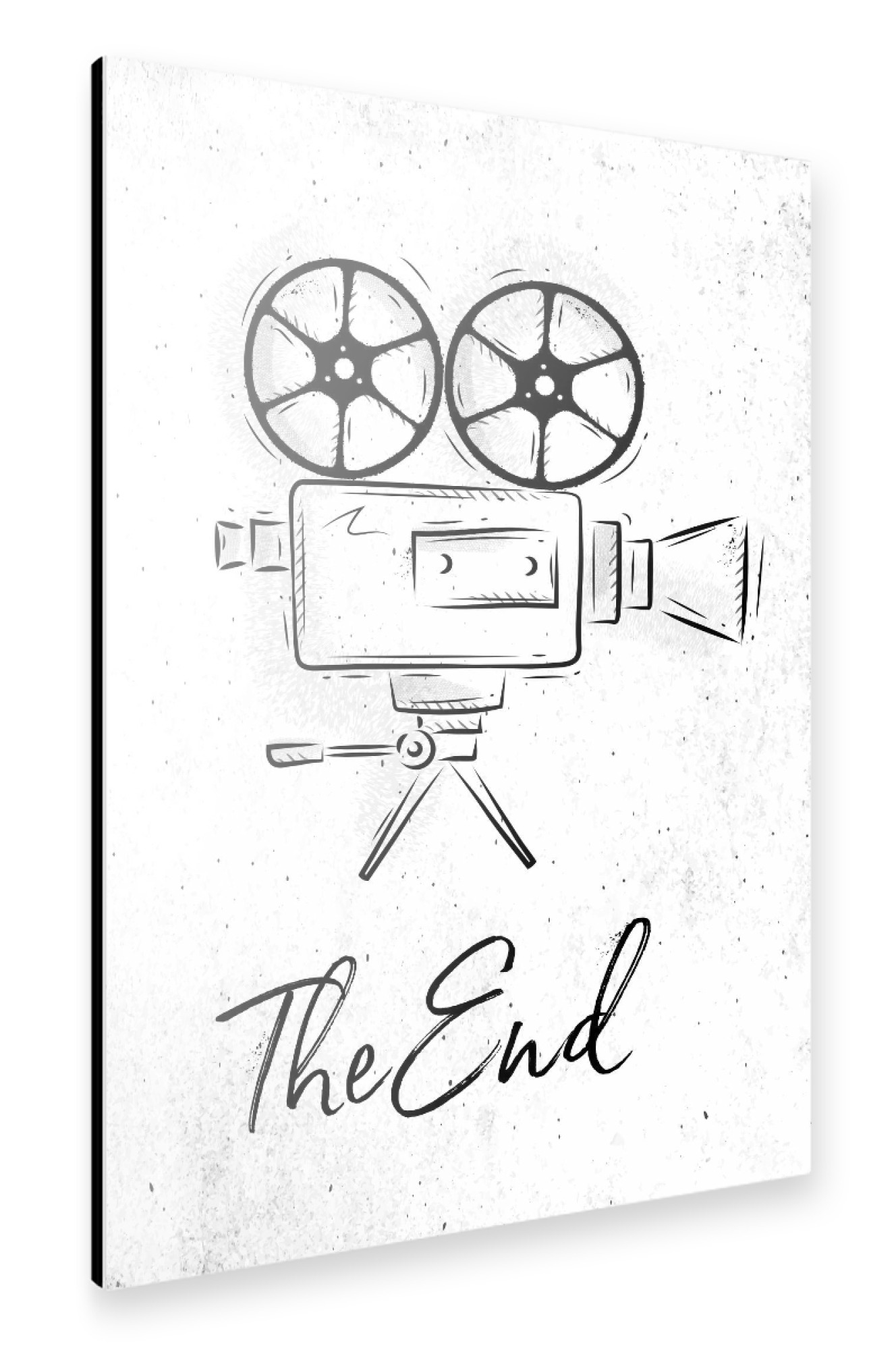 Alu-Dibond "Camera the end" 75x50 cm artboxONE