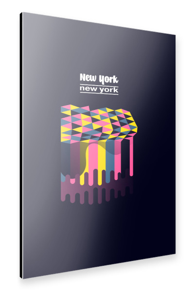 Alu-Dibond "New York - New York 3" 30x20 cm artboxONE