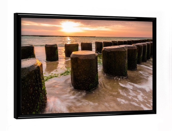 Poster mit schwarzem Rahmen "Ostseeabend" artboxONE - Natur,Reise / Strand und Meer