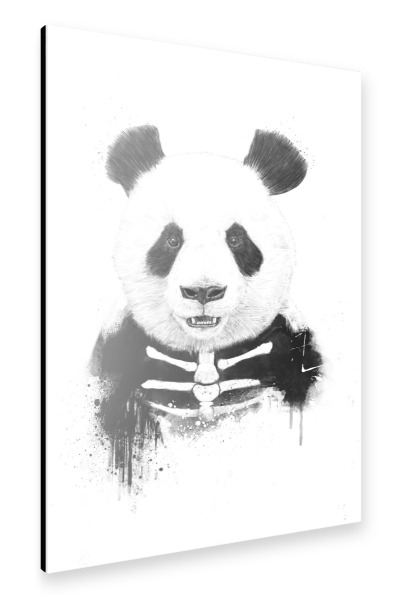 Alu-Dibond "Zombie Panda" 30x20 cm artboxONE