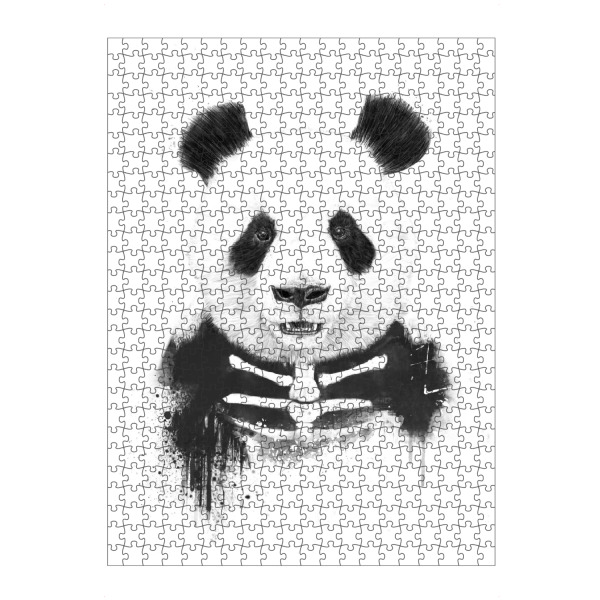 Puzzle Ravensburger "Zombie Panda" artboxONE - Schwarzweiß,Männer,Halloween - Zombie,Panda,Halloween,Scary,Animal,Bear - Bild zombie