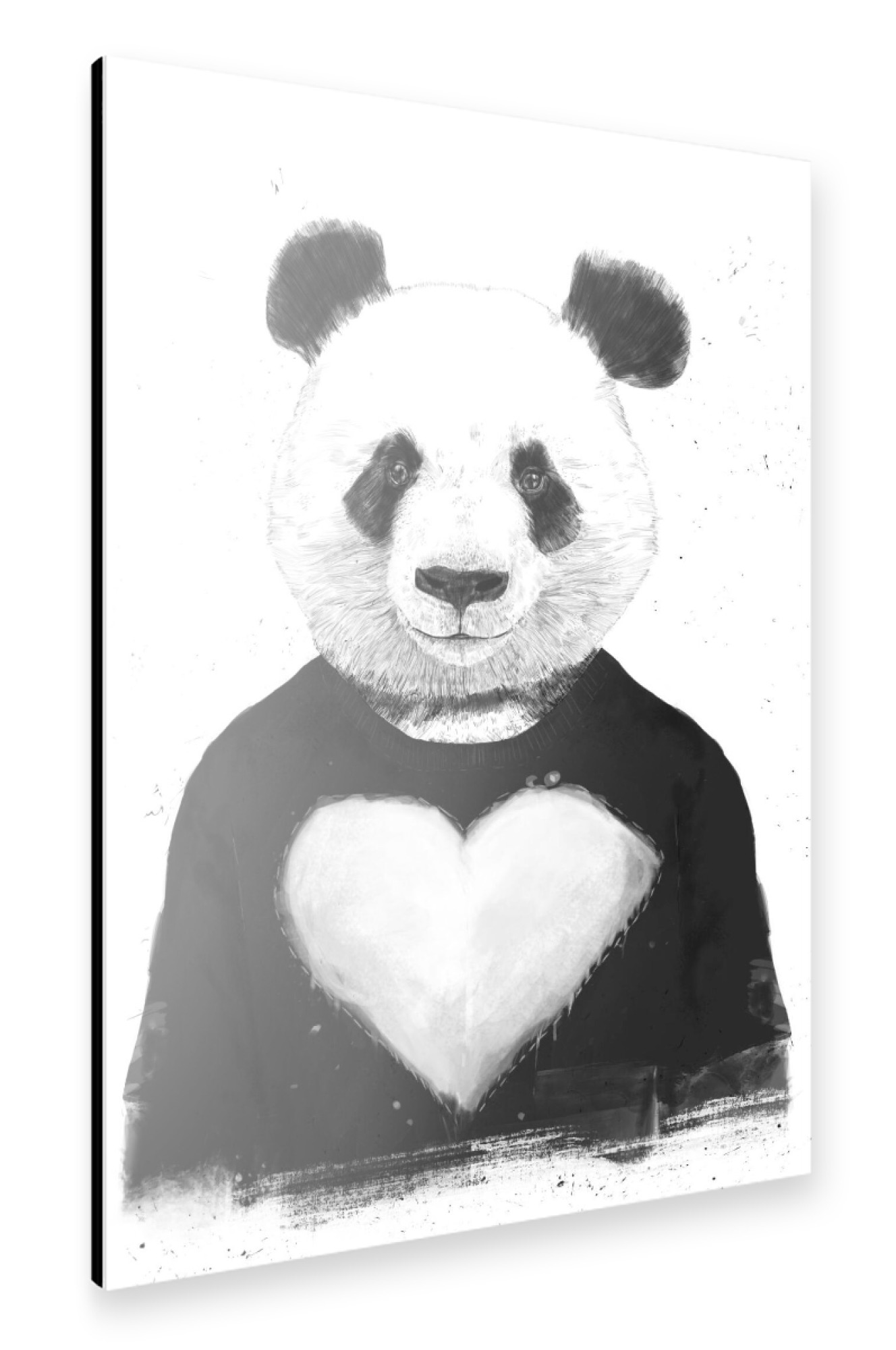 Alu-Dibond "Lovely Panda" 30x20 cm artboxONE