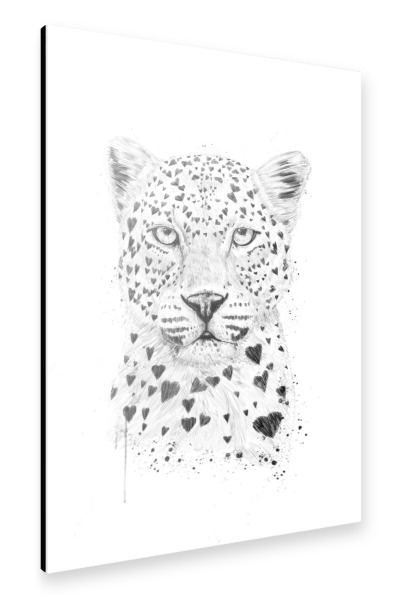 Alu-Dibond "Lovely Leopard" 30x20 cm artboxONE