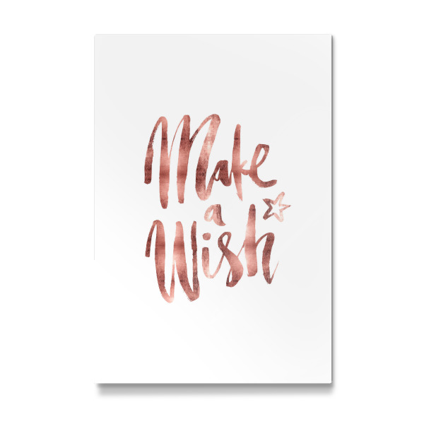 Galerie-Print "Make A Wish Rose Gold" 30x20 cm artboxONE
