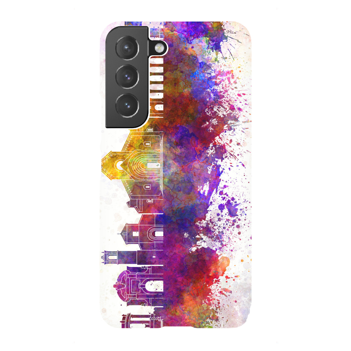 Samsung Galaxy "Ancona skyline in watercolor" Premium-Case Handyhülle artboxONE